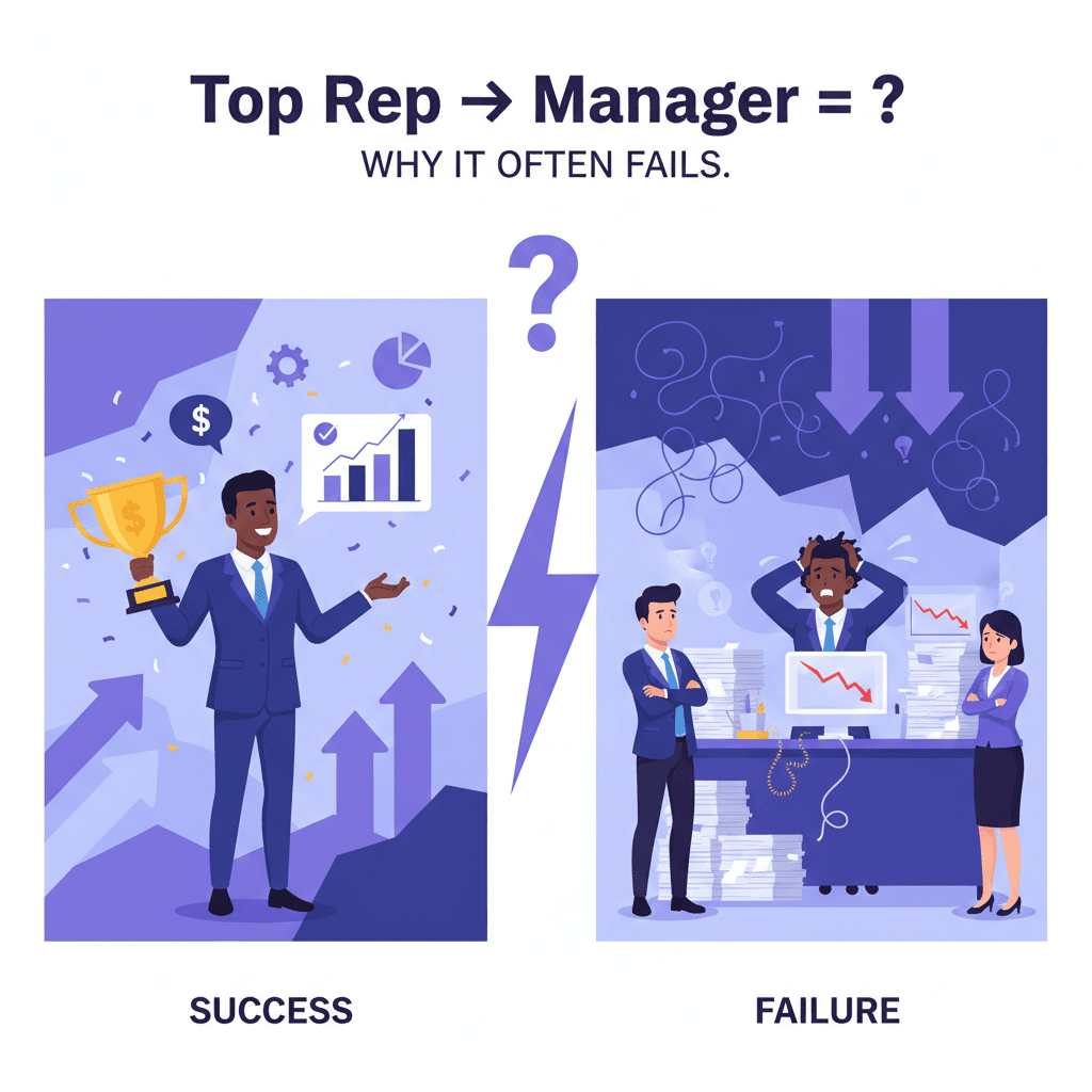 Why Promoting Your Top Sales Rep to Manager Almost Always Fails