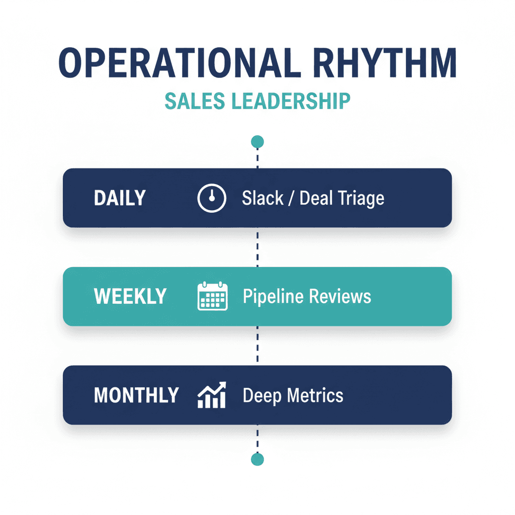 Operational Rhythm: Daily, Weekly, Monthly Cadence