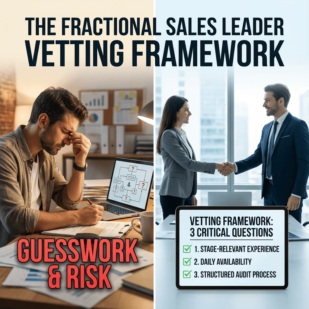 The 3 Critical Questions You Must Ask Before Hiring a Fractional Sales Leader